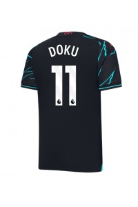 Fotbalové Dres Manchester City Jeremy Doku #11 Třetí Oblečení 2023-24 Krátký Rukáv